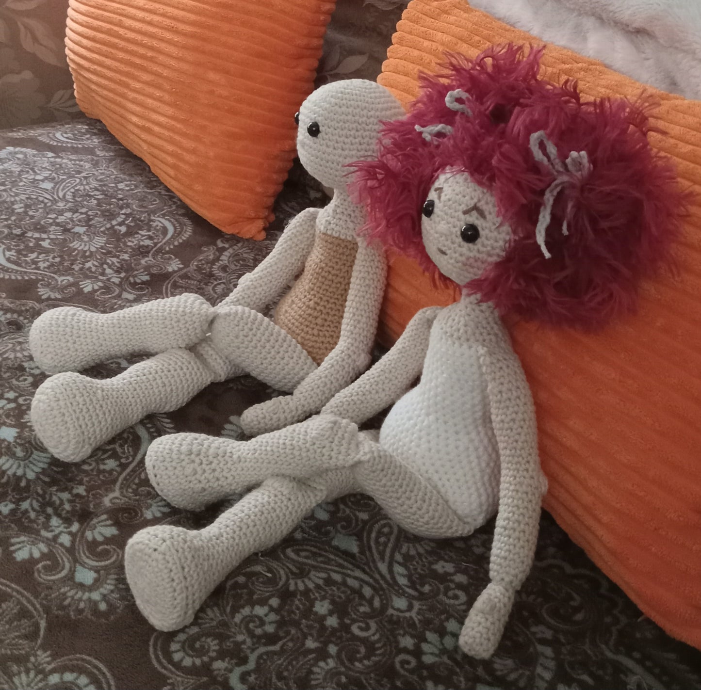 Crochet Girl 16" Doll Pattern "Besties"