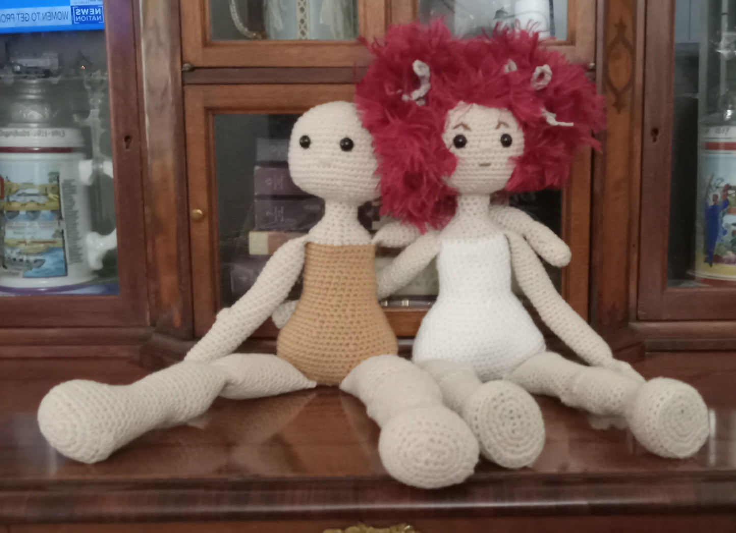 Crochet Girl 16" Doll Pattern "Besties"
