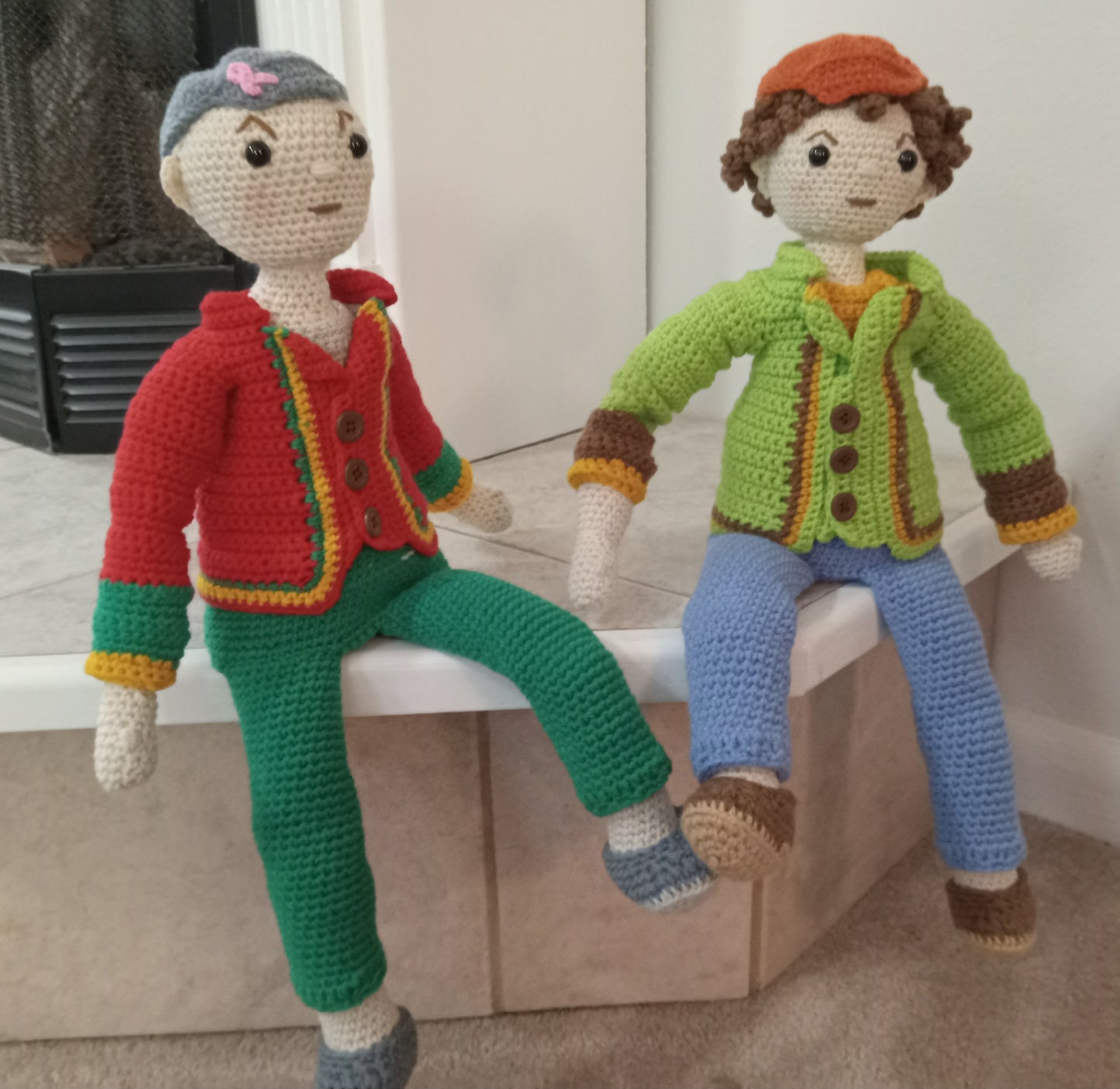 Crochet Boy Doll Pant Set Pattern for "Buddies Doll"
