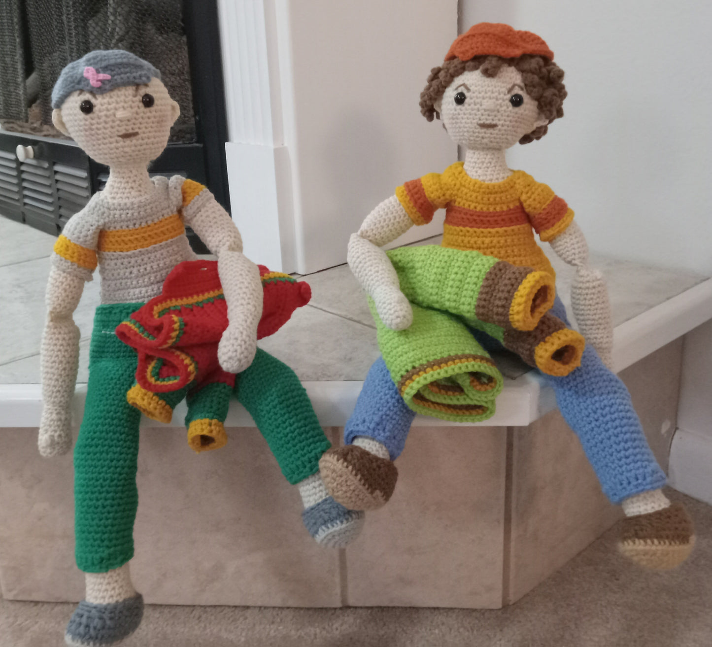 Crochet Boy Doll Pant Set Pattern for "Buddies Doll"
