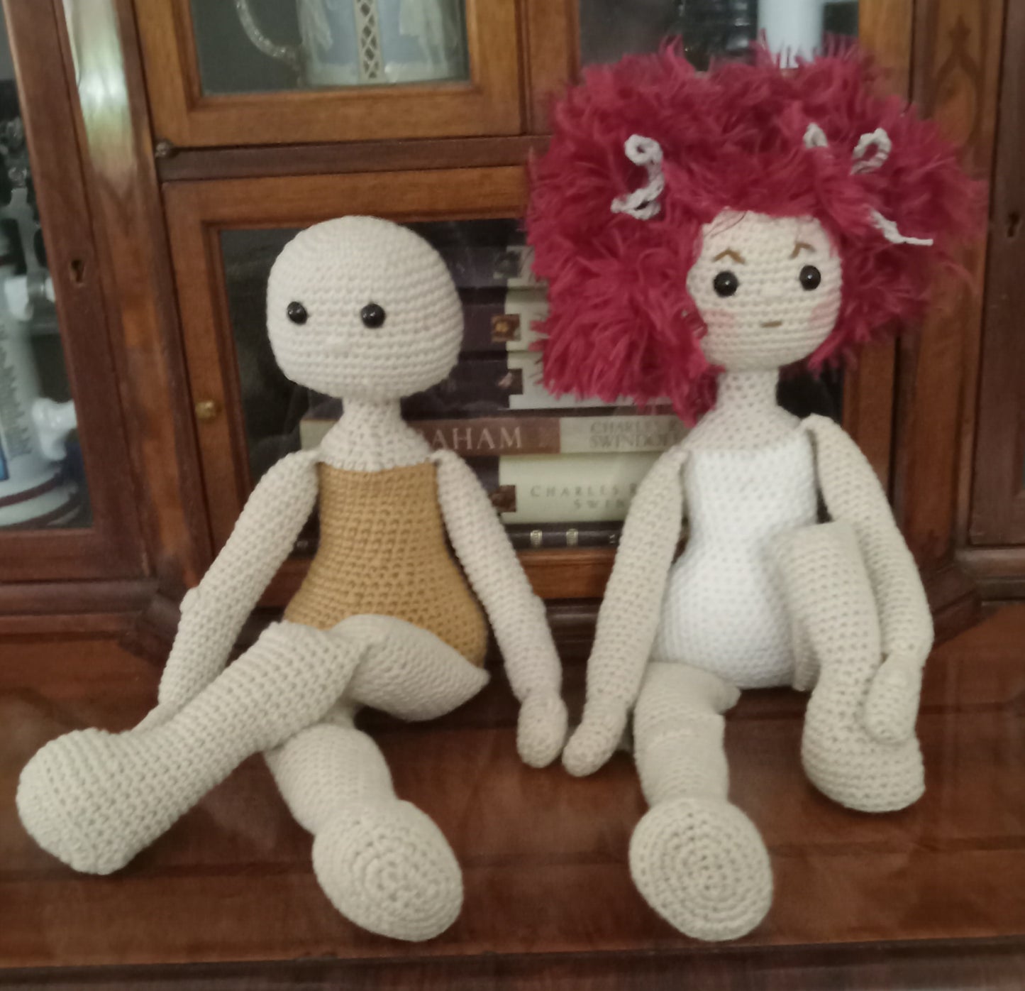 Crochet Girl 16" Doll Pattern "Besties"