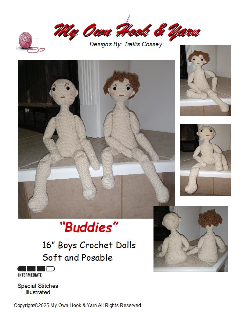 Crochet Boy 16" Doll Pattern "Buddies"